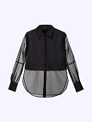 Блуза из атласа и органзы POMPA арт.7143010ab0699