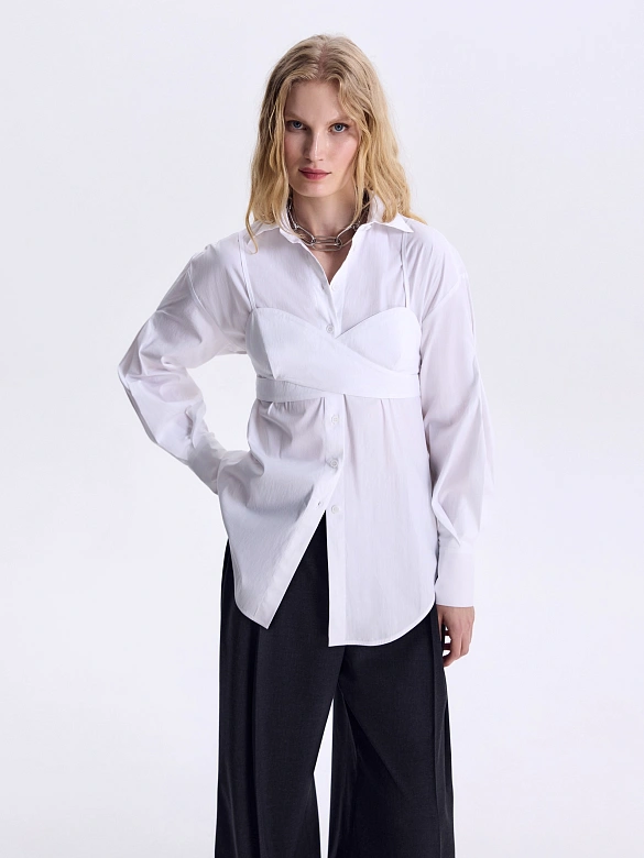 Рубашка из хлопка POMPA арт.7630320ab1801