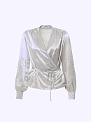 Блуза из жатого атласа POMPA арт.7143020ab3591