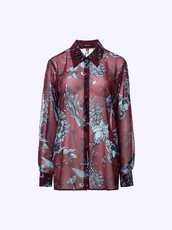 Блуза из шифона POMPA арт.7143040ab3190