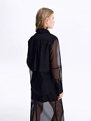 Блуза из атласа и органзы POMPA арт.7143010ab0699