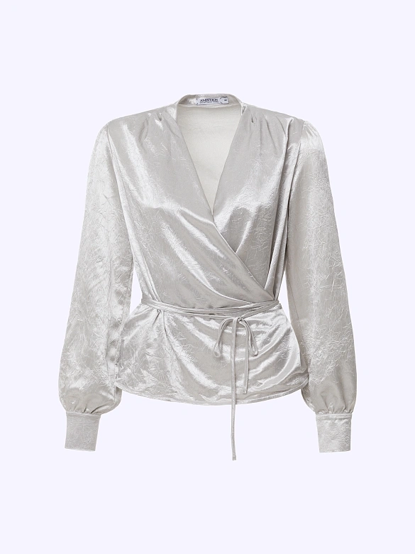 Блуза из жатого атласа POMPA арт.7143020ab3591